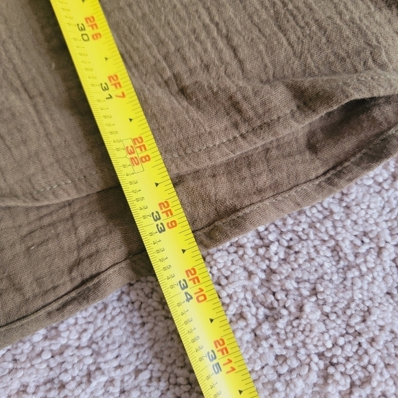 NWT Cupshe Cotton Textured Backless V-Neck Mini Dress L - Picture 7 of 9